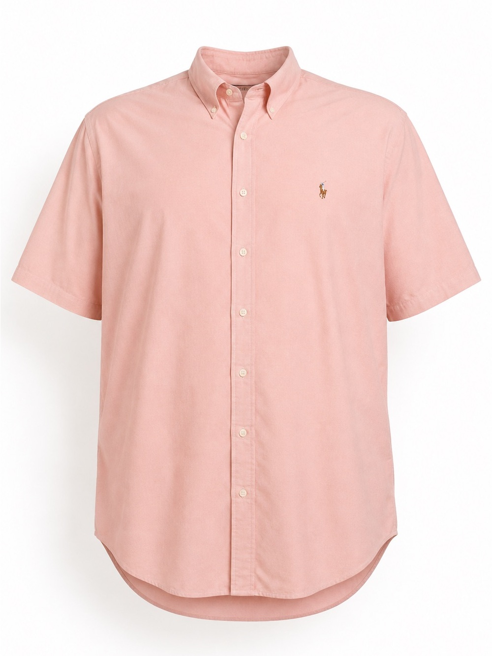 Ralph Lauren Light Pink Short-Sleeve Button-Down Shirt